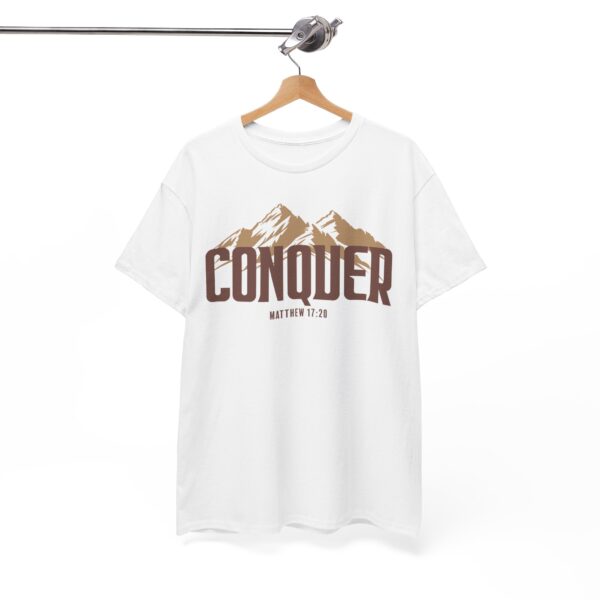 Conquer Unisex Tee - Inspirational Christian Music Merchandise - Image 5