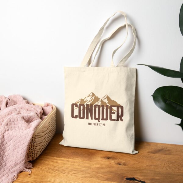 Tote Bag - Conquer the with God - Image 4