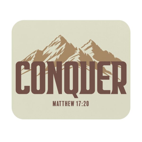 Mouse Pad (Rectangle) - Start the Day with God and Conquer All